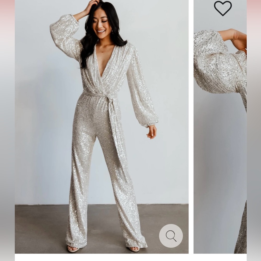 SOLD
Silver sequin jumpsuit from Baltic Born